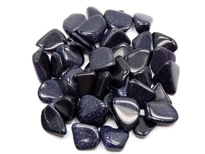 Blue Goldstone Tumblestone Crystal Gemstones